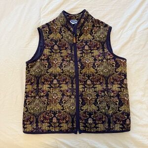 Vintage Needlepoint Paisley Vest